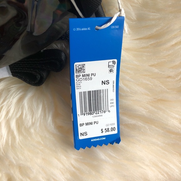 Adidas Originals Black Mini Backpack GD1659 - Picture 15 of 15